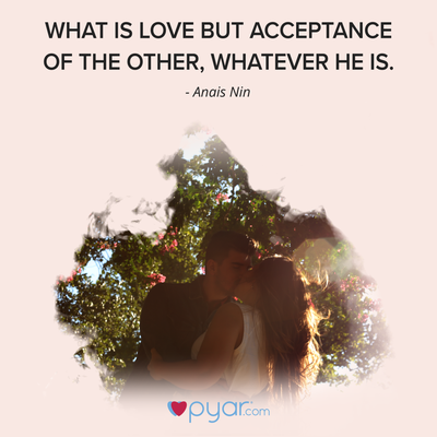 love is all about acceptence