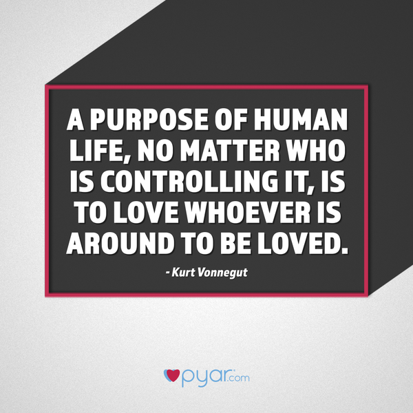 the purpose of life is to love
